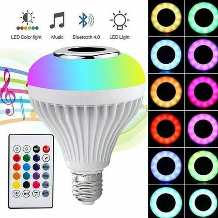 Foco Multicolor y Parlante Bluetooth